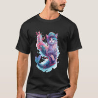 Fantasy Animal Lovers Mermaid Cat