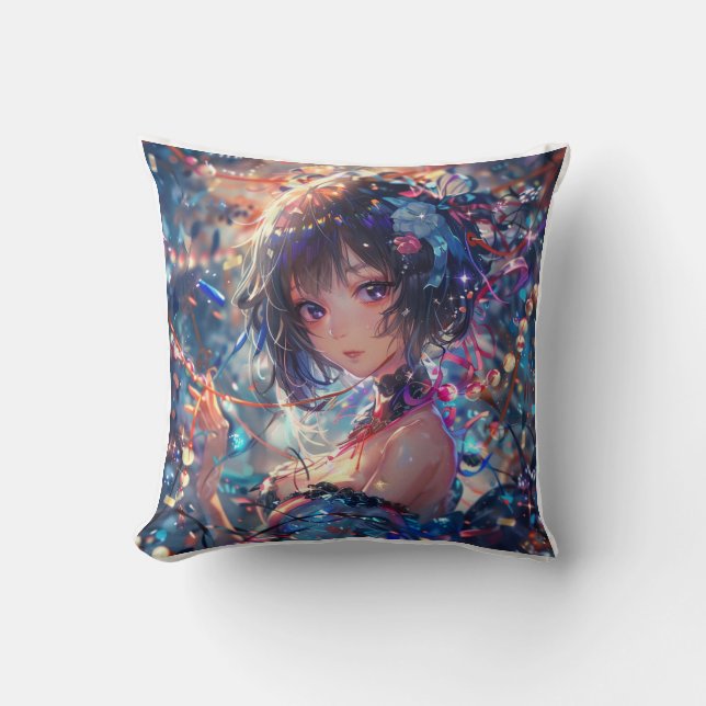 Fantasy Anime Girl Cushion (Front)