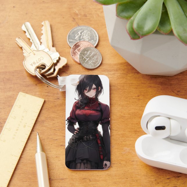 Fantasy Anime Pretty Girl Key Ring (Desk)