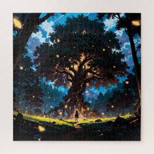 Fantasy anime style forest jigsaw puzzle