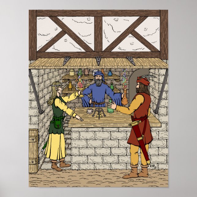 Fantasy Apothecary Shop Poster (Front)