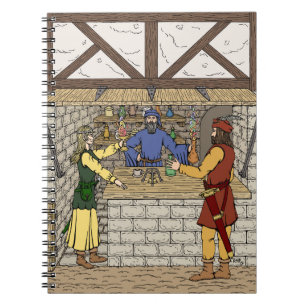 Fantasy Apothecary Shop Spiral Notebook