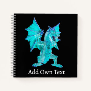 Fantasy Aqua Dragon Notebook
