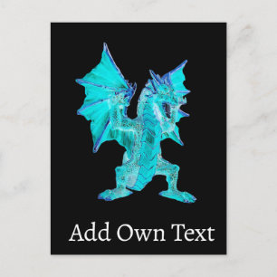 Fantasy Aqua Dragon  Postcard