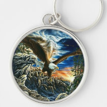 Fantasy Art Eagle Keychain