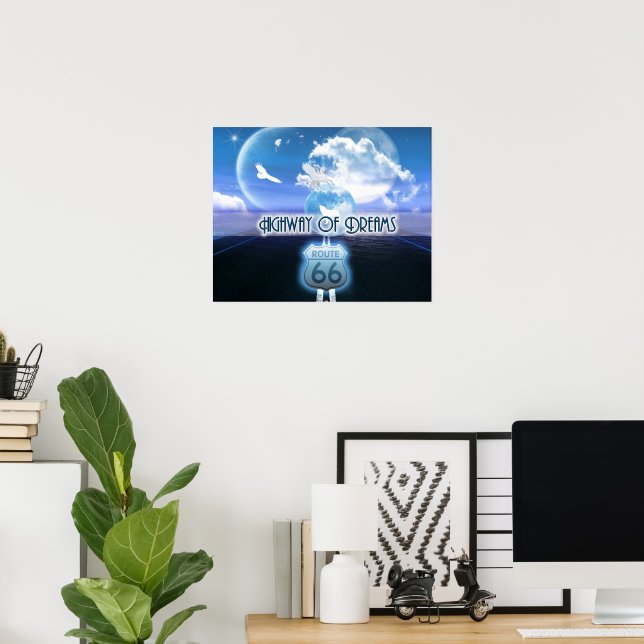 Fantasy Art - Highway of Dreams Poster (Home Office)