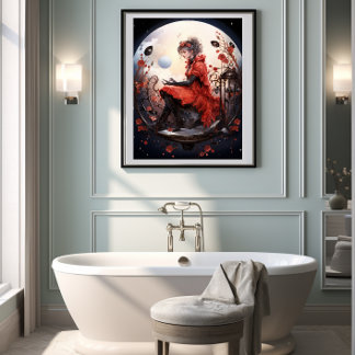 🌟Fantasy Art Ladybug Delight🦋No. 5 Poster