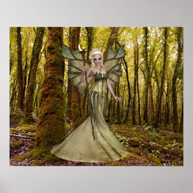 Fantasy Art Princess Forest Poster (Front)