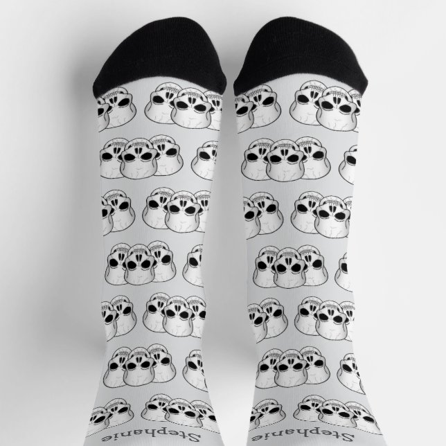 Fantasy Art Skull  Design Socks (Top)