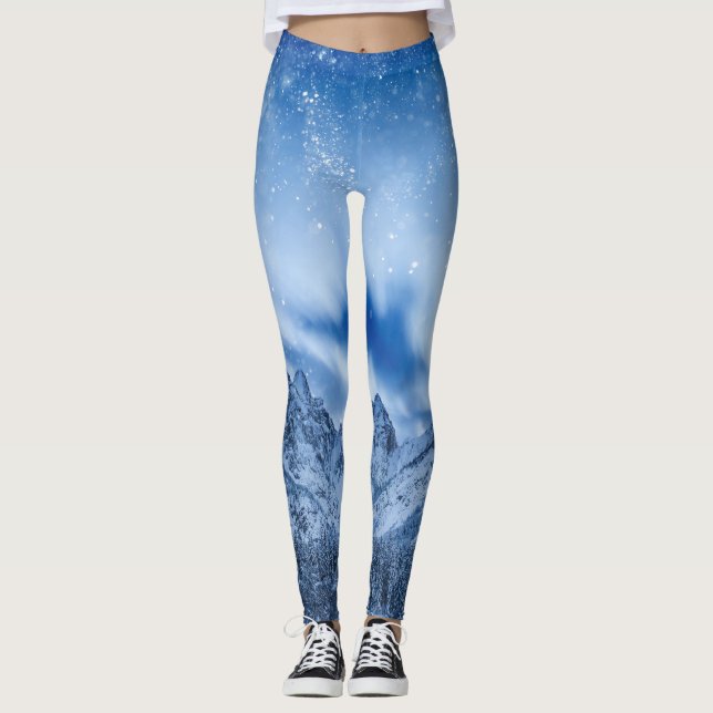 Fantasy at mountain lake leggings (Front)