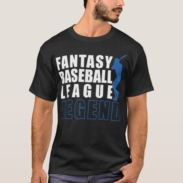 Fantasy Baseball League baseball funny bambino  T-Shirt (Front)