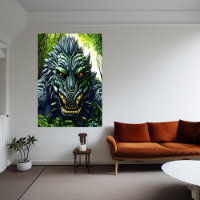 Fantasy beat in the forest | AI Art Poster