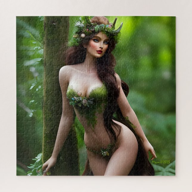 Fantasy Beautiful Forest Fairy Jigsaw Puzzle (Vertical)