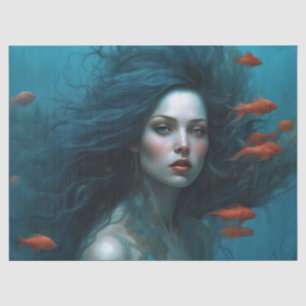 Fantasy Beautiful Mermaid Princess Decoupage Tissue Paper