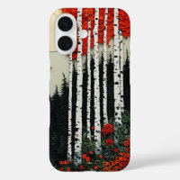 Fantasy birch forest aesthetic design