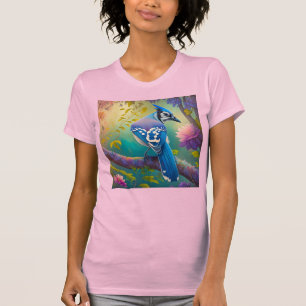 Fantasy Birds Blue Jay T-Shirt
