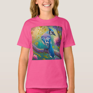 Fantasy Birds Blue Jay T-Shirt