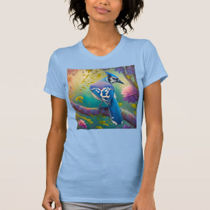 Fantasy Birds Blue Jay T-Shirt