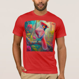 Fantasy Birds Male Cardinal T-Shirt
