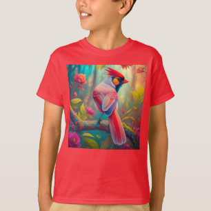 Fantasy Birds Male Cardinal T-Shirt