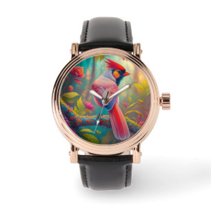 Fantasy Birds Male Cardinal Watch