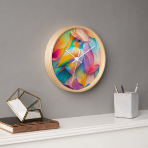 Fantasy Birds Silk Bird Clock