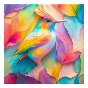 Fantasy Birds Silk Bird Photo Print