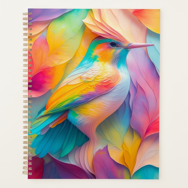 Fantasy Birds Silk Bird Planner (Front)