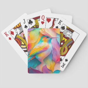 Fantasy Birds Silk Bird Playing Cards