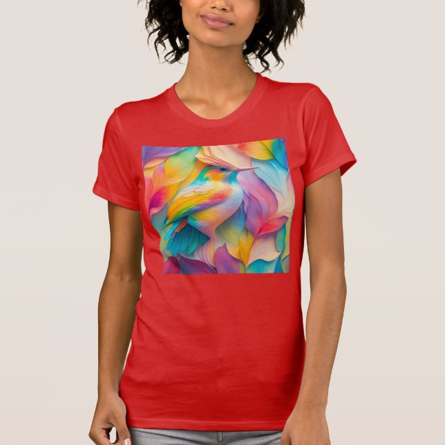 Fantasy Birds Silk Bird T-Shirt (Front)