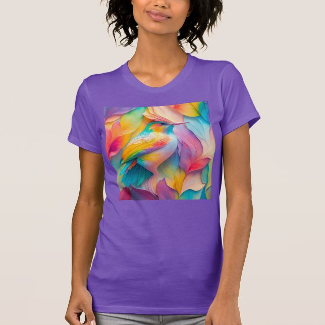 Fantasy Birds Silk Bird T-Shirt (Front)
