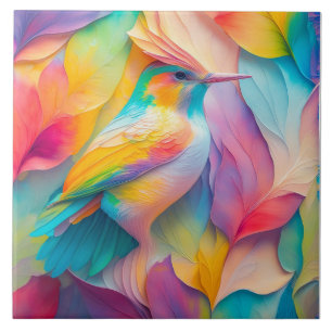 Fantasy Birds Silk Bird Tile