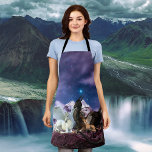 Fantasy Black Dragon Unicorn Griffin Flyers Apron<br><div class="desc">This design may be personalised by choosing the customise option to add text or make other changes. If this product has the option to transfer the design to another item, please make sure to adjust the design to fit if needed. Contact me at colorflowcreations@gmail.com if you wish to have this...</div>