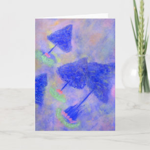 Fantasy Blue Trees Greeting Card