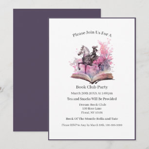Fantasy Book Lover, Book Club Invitation