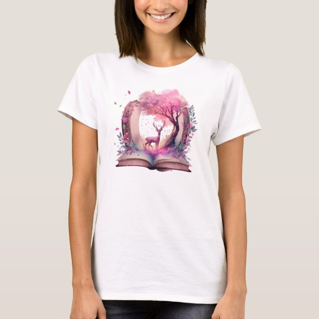 Fantasy Book Lover Design T-Shirt (Front)
