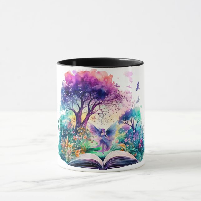 Fantasy Book Lover Fairy Mug (Center)