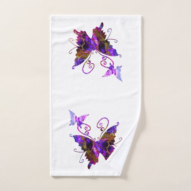 Fantasy Butterflies Hand Towel (Hand Towel)