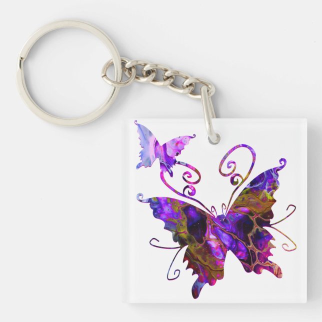 Fantasy Butterflies Key Ring (Front)