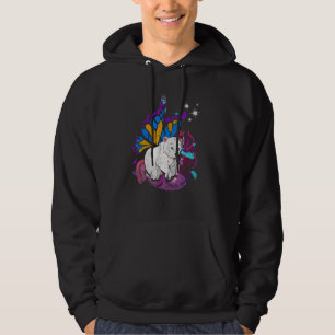 Fantasy Butterfly Arctic Zoo Animal   Magical Pola Hoodie