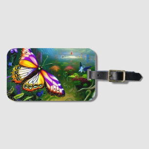 Fantasy Butterfly Journey Luggage Tag
