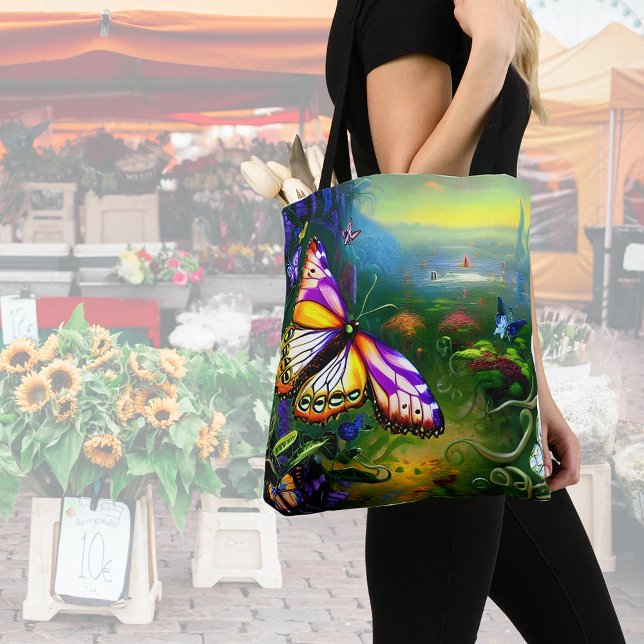 Fantasy Butterfly Journey  Tote Bag (Creator Uploaded)