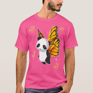 Fantasy Butterfly Panda Bear Magical Cute Animal P T-Shirt