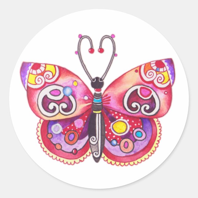 Fantasy Butterfly Sticker (Front)