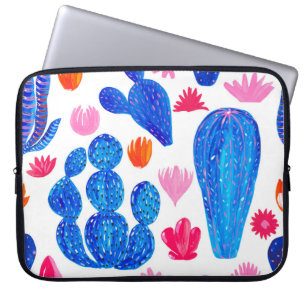 Fantasy Cacti: Decorative Seamless Pattern. Laptop Sleeve