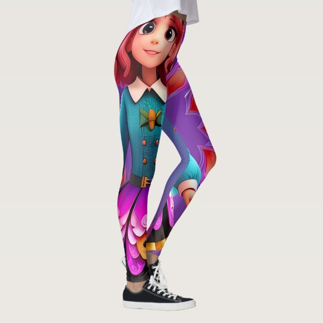  Fantasy Cartoon Girl Leggings (Right)