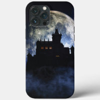 Fantasy castle during night