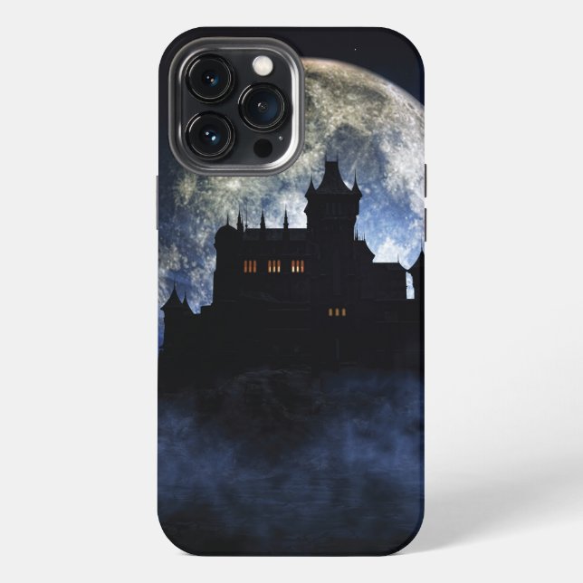 Fantasy castle during night iPhone case (Back)