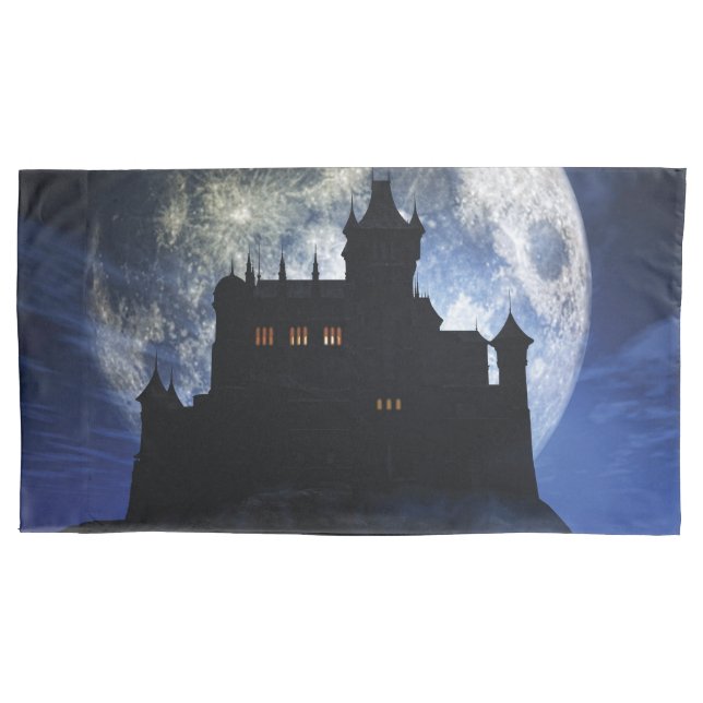 Fantasy castle during night pillowcase (Front)