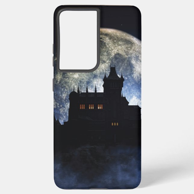 Fantasy castle during night samsung galaxy s21 ultra case (Back)